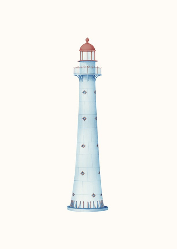 Faro ilustrado por la talentosa Kata Zapata